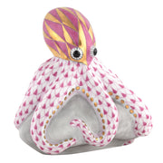 Herend Octopus On Rock Figurine Figurines Herend Raspberry (Pink) 