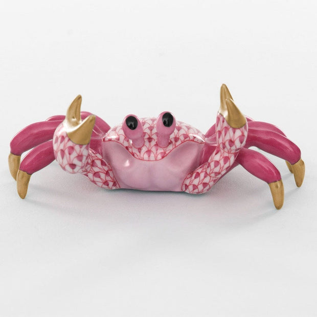 Herend Sand Crab Figurine Figurines Herend Raspberry (Pink) 