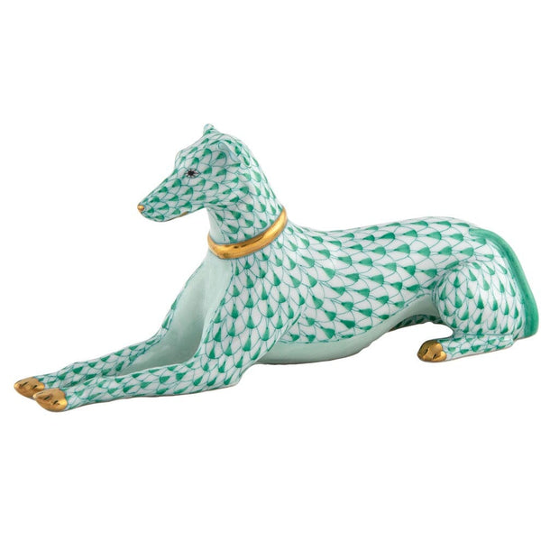 Herend Greyhound Figurine Figurines Herend Green 