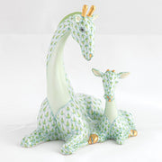 Herend Mother & Baby Giraffe Figurines Herend Lime Green 
