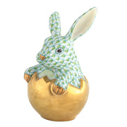 Herend Hatching Bunny Figurine Figurines Herend Lime Green 