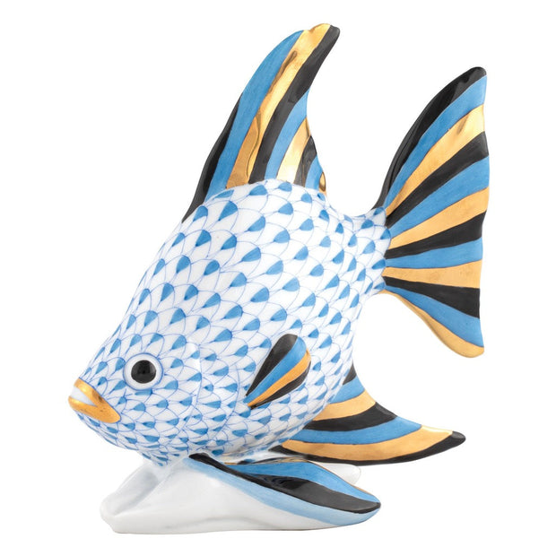 Herend Angel Fish Figurine Figurines Herend Blue 