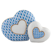 Herend Two Of Hearts Figurine Figurines Herend Blue 