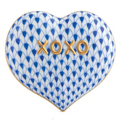 Herend Hugs And Kisses Heart Figurines Herend Sapphire 