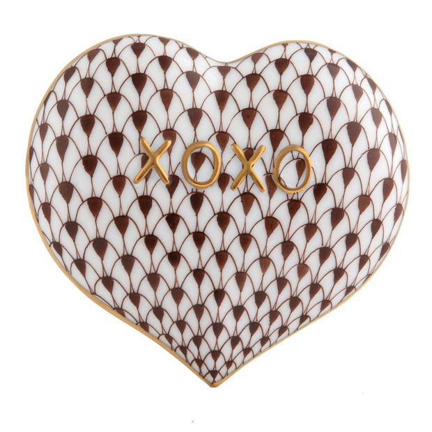 Herend Hugs And Kisses Heart Figurines Herend Chocolate 
