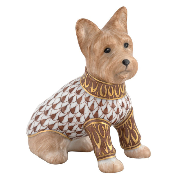 Herend Yorkshire Terrier Figurine Figurines Herend Chocolate 
