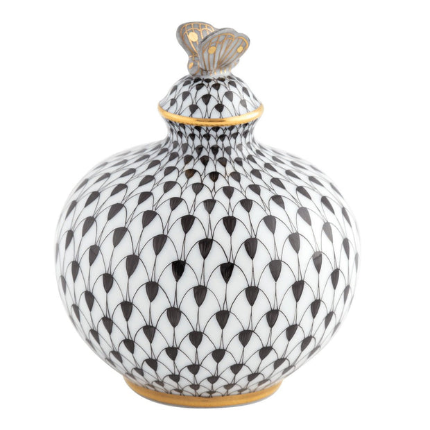 Herend Perfume Bottle Figurine Figurines Herend Black 