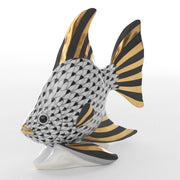 Herend Angel Fish Figurine Figurines Herend Black 