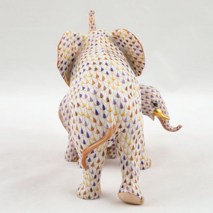 Herend Mother & Baby Elephant Figurine - Limited Edition Figurines Herend 