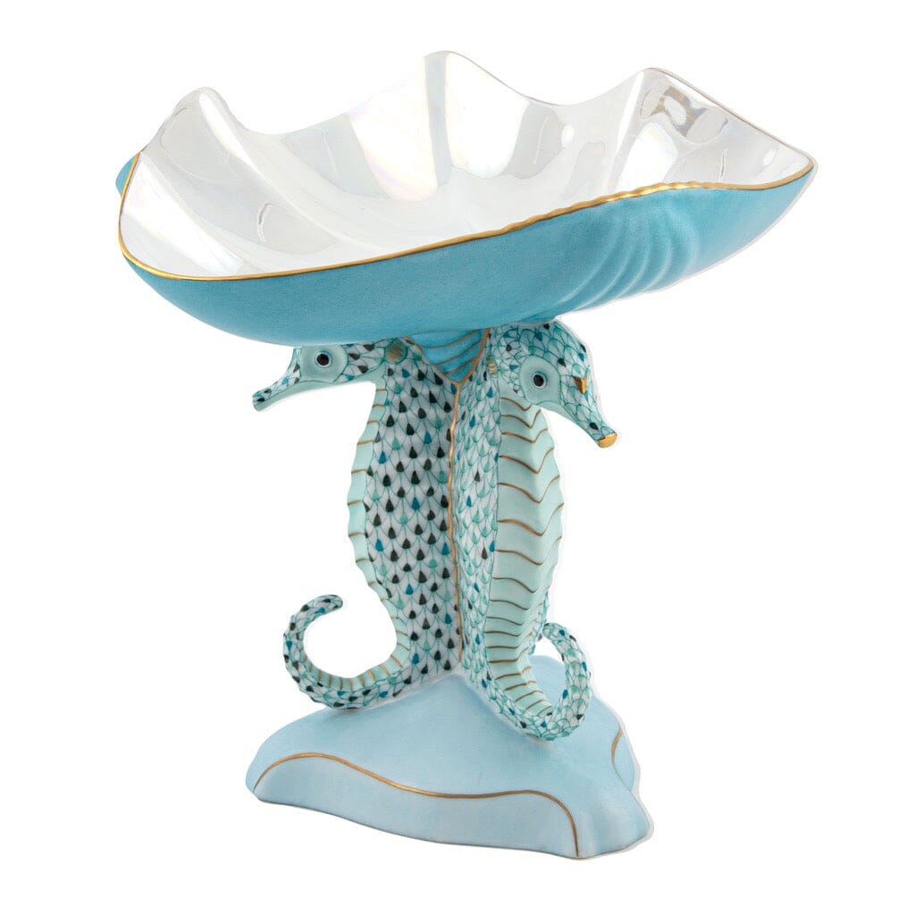Herend Seahorse Shell Compote - Limited Edition Figurines Herend 