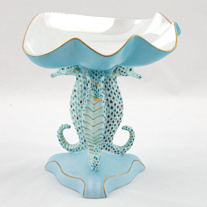 Herend Seahorse Shell Compote - Limited Edition Figurines Herend 