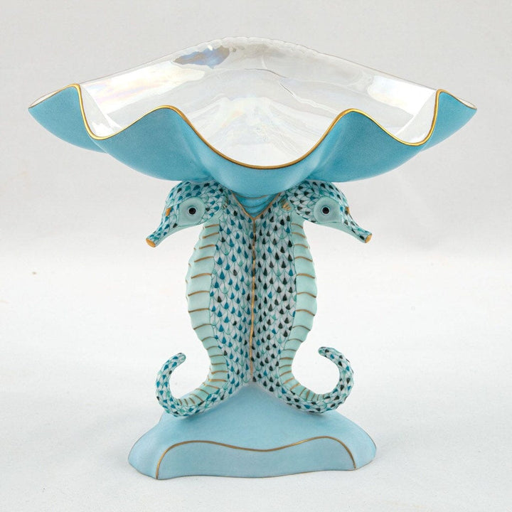 Herend Seahorse Shell Compote - Limited Edition Figurines Herend 