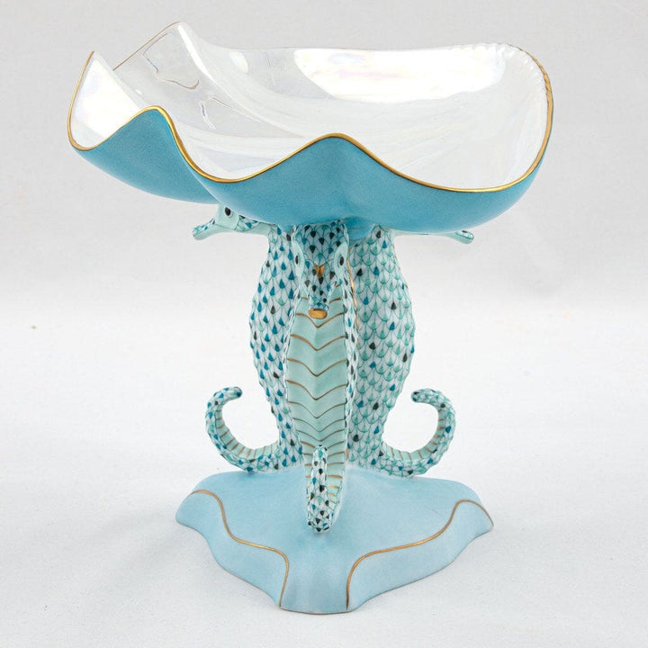 Herend Seahorse Shell Compote - Limited Edition Figurines Herend 