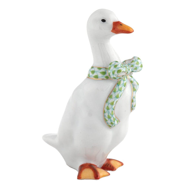 Herend Standing Duck Figurine Figurines Herend Lime Green 