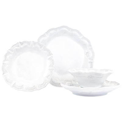 Vietri Incanto Lace Four-Piece Place Setting Dinnerware Vietri 