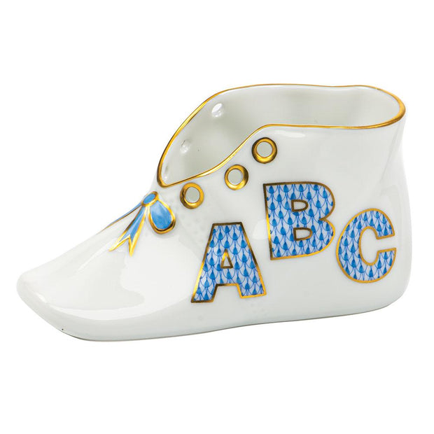 Herend Baby Shoe Figurines Herend ABC Blue 
