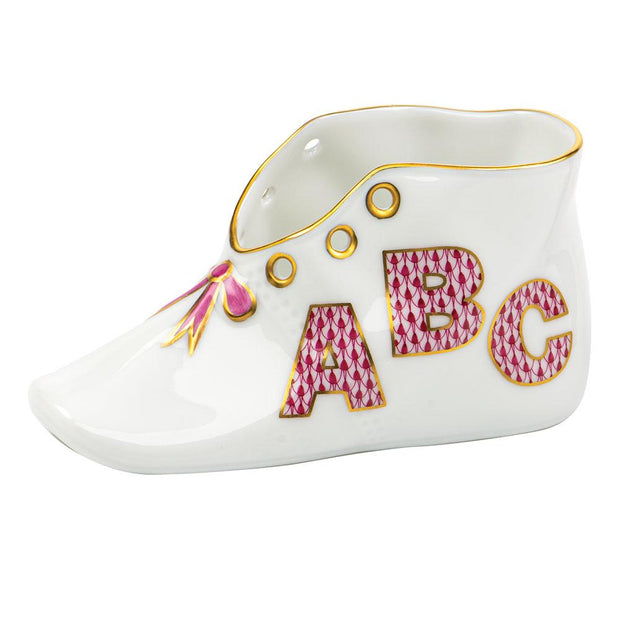 Herend Baby Shoe Figurines Herend ABC Pink 