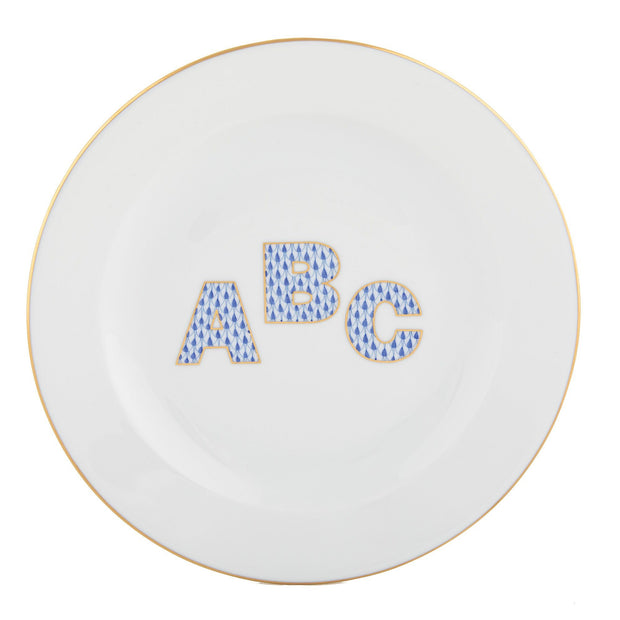 Herend Plate - ABC Figurines Herend Blue 