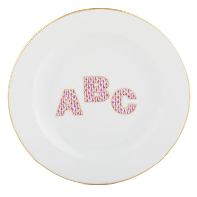 Herend Plate - ABC Figurines Herend Pink 