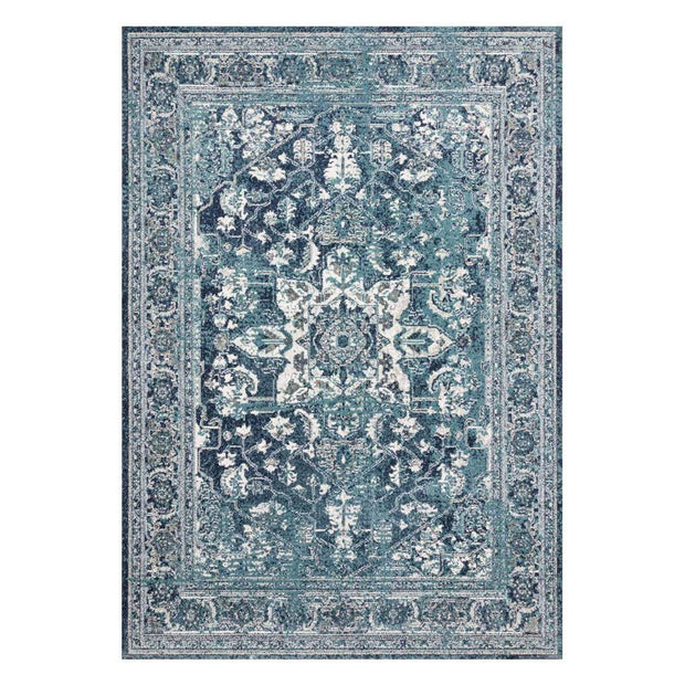 Loloi Joaquin JOA 01 Ocean / Ivory Area Rug Rugs Loloi 2' 7" x 4’ Rectangle 