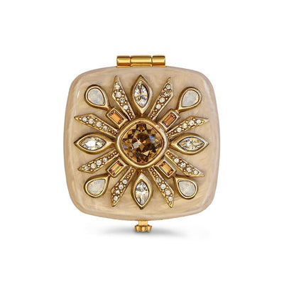Jay Strongwater Schuyler Maltese Bejeweled Compact - Golden Compacts Jay Strongwater 