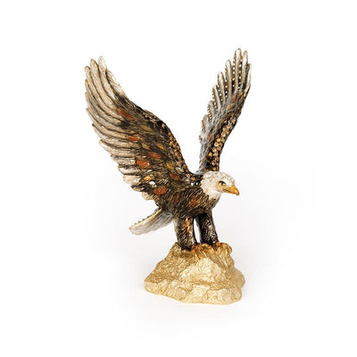 Jay Strongwater Lincoln Eagle Figurine Figurines Jay Strongwater 