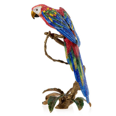 Jay Strongwater Skylar Macaw Figurine Figurines Jay Strongwater 