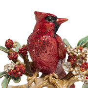 Jay Strongwater Cardinal on Branch Figurine Figurines Jay Strongwater 