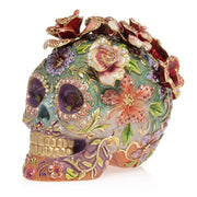 Jay Strongwater Catrina Skull with Roses Figurines Jay Strongwater 