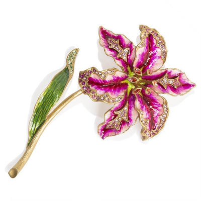 Jay Strongwater Stargazer Lily Objet Figurines Jay Strongwater 