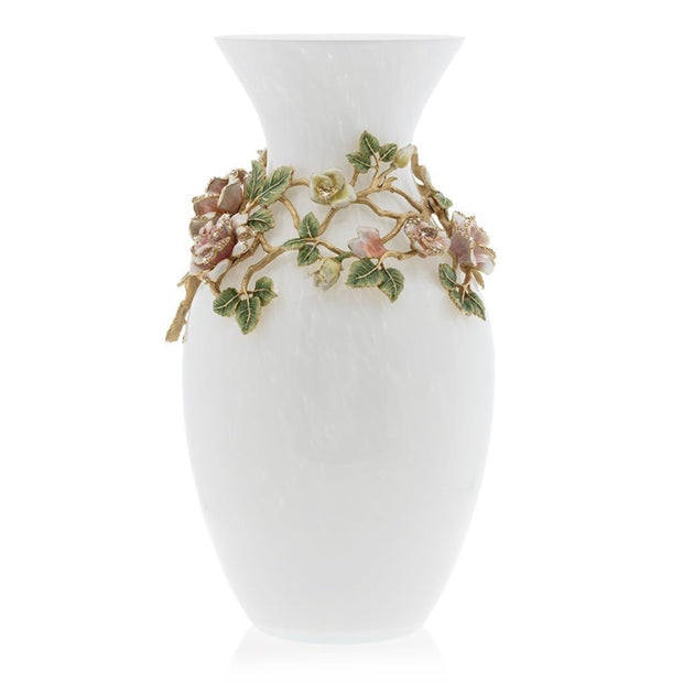 Jay Strongwater Gabrielle Rose Grand Vase Vases Jay Strongwater 