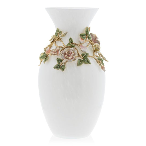 Jay Strongwater Gabrielle Rose Grand Vase Vases Jay Strongwater 