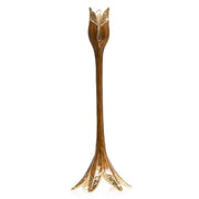 Jay Strongwater Ambrosius Tulip Tall Candle Stick Holder - Topaz Candle Holders Jay Strongwater 