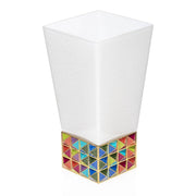 Jay Strongwater Opus Pyramid Vase - Rainbow Vases Jay Strongwater 