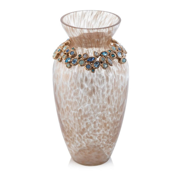 Jay Strongwater Norah Bejeweled Vase - Oceana Vases Jay Strongwater 