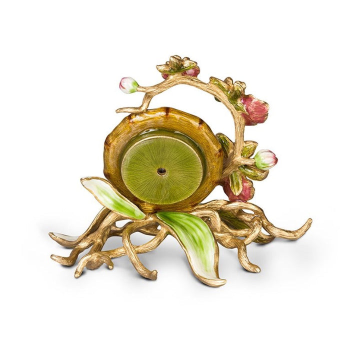 Jay Strongwater Tara Orchid Clock Clocks Jay Strongwater 