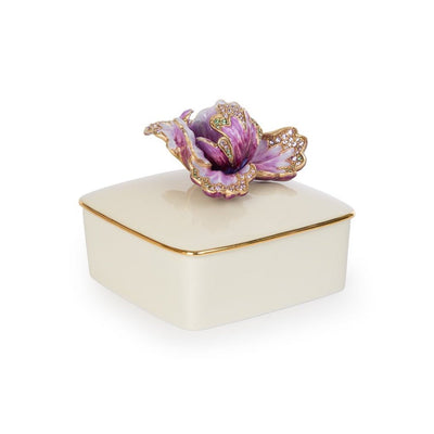 Jay Strongwater Bailey Tulip Porcelain Box Boxes Jay Strongwater 