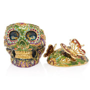 Jay Strongwater Rivera Skull with Butterflies Box Boxes Jay Strongwater 