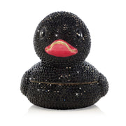 Jay Strongwater Ernie Rubber Ducky Box - Black & Pink Boxes Jay Strongwater 