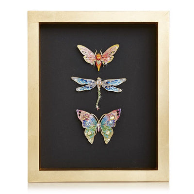 Jay Strongwater Butterfly Dragonfly Moth Wall Art Wall Art Jay Strongwater 