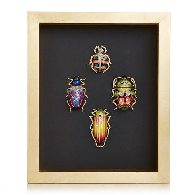 Jay Strongwater Beetle Wall Art Wall Art Jay Strongwater 