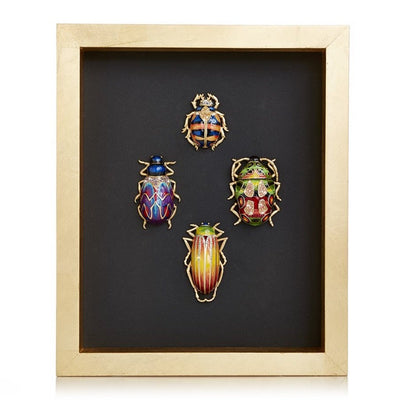 Jay Strongwater Beetle Wall Art Wall Art Jay Strongwater 