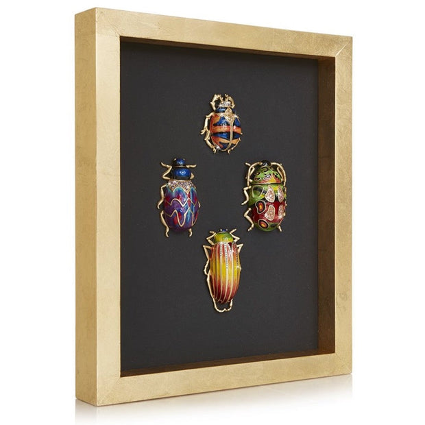 Jay Strongwater Beetle Wall Art Wall Art Jay Strongwater 
