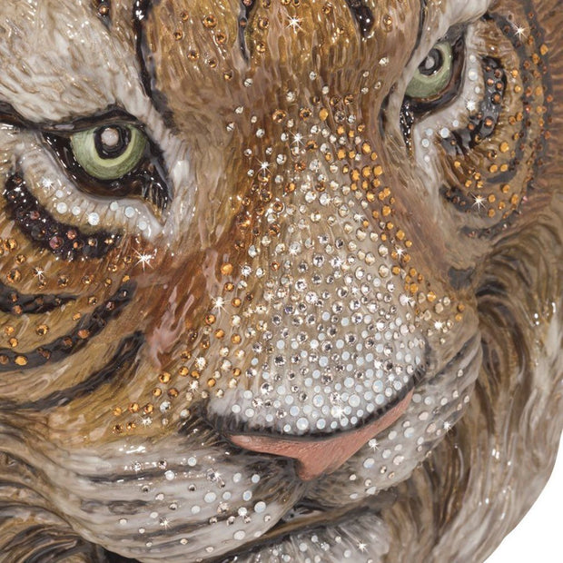 Jay Strongwater Sampson Tiger Head Wall Art Wall Art Jay Strongwater 