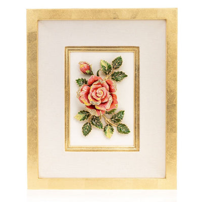 Jay Strongwater Sibylla Rose Wall Art Wall Art Jay Strongwater 