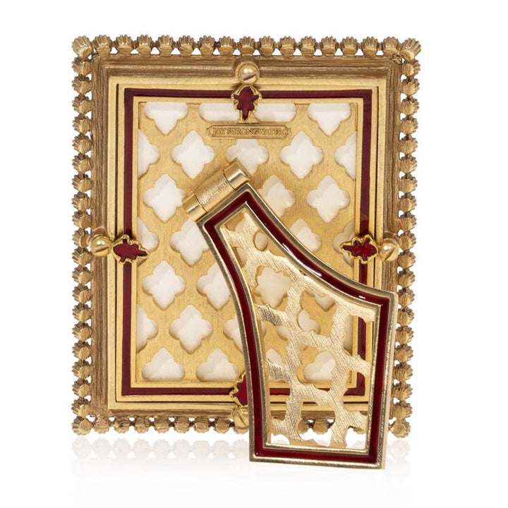 Jay Strongwater Emilia Stone Edge 3" x 4" Frame - Ruby Picture Frames Jay Strongwater 