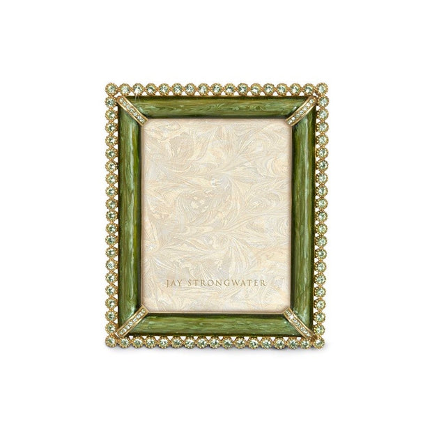Jay Strongwater Emilia Stone Edge 3" x 4" Frame - Leaf Picture Frames Jay Strongwater 