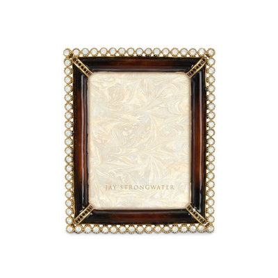 Jay Strongwater Emilia Stone Edge 3" x 4" Frame - Safari Brown Picture Frames Jay Strongwater 