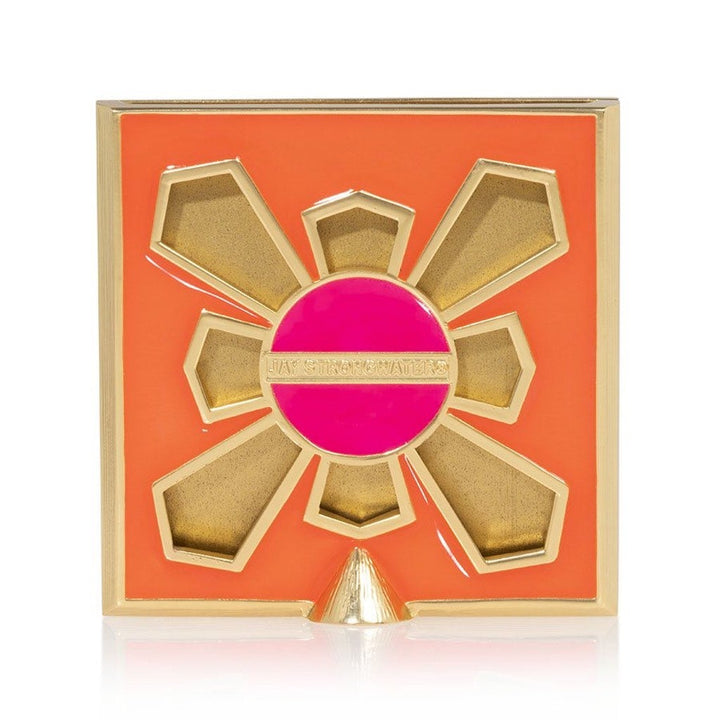 Jay Strongwater Leland Pave Corner 2" Square Frame - Electric Pink Picture Frames Jay Strongwater 