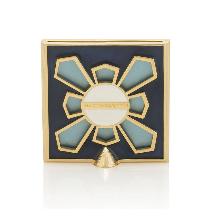 Jay Strongwater Leland Pave Corner 2" Square Frame - Sapphire Picture Frames Jay Strongwater 